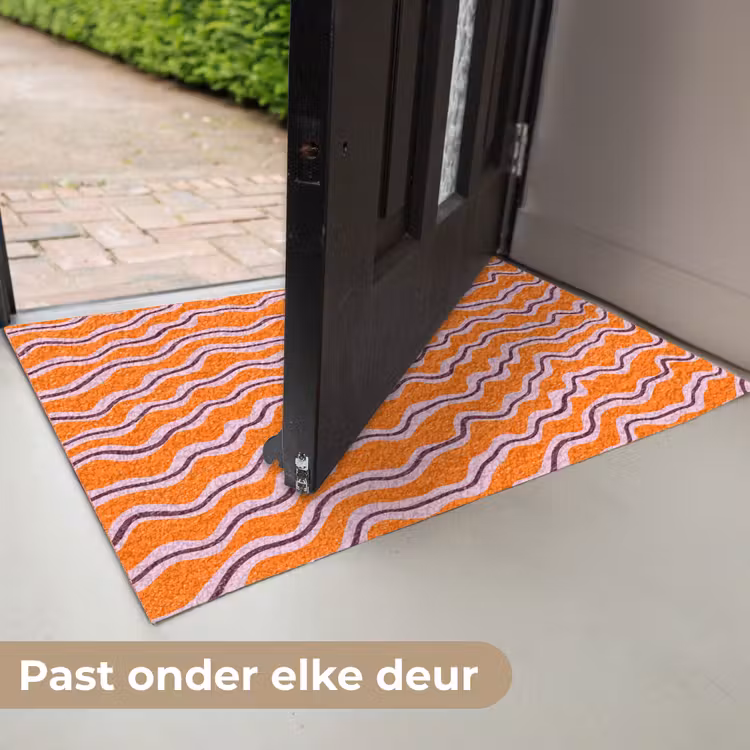 Retro - Golvend - Oranje Deurmat klein 898 -USP_NL