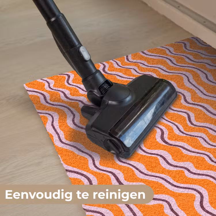 Retro - Golvend - Oranje Deurmat klein 898 -reinigen_NL