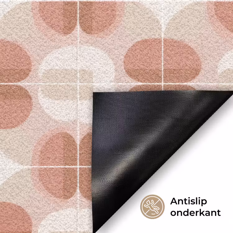 Retro - Klassiek - Roze Deurmat klein 898 -antislip_NL