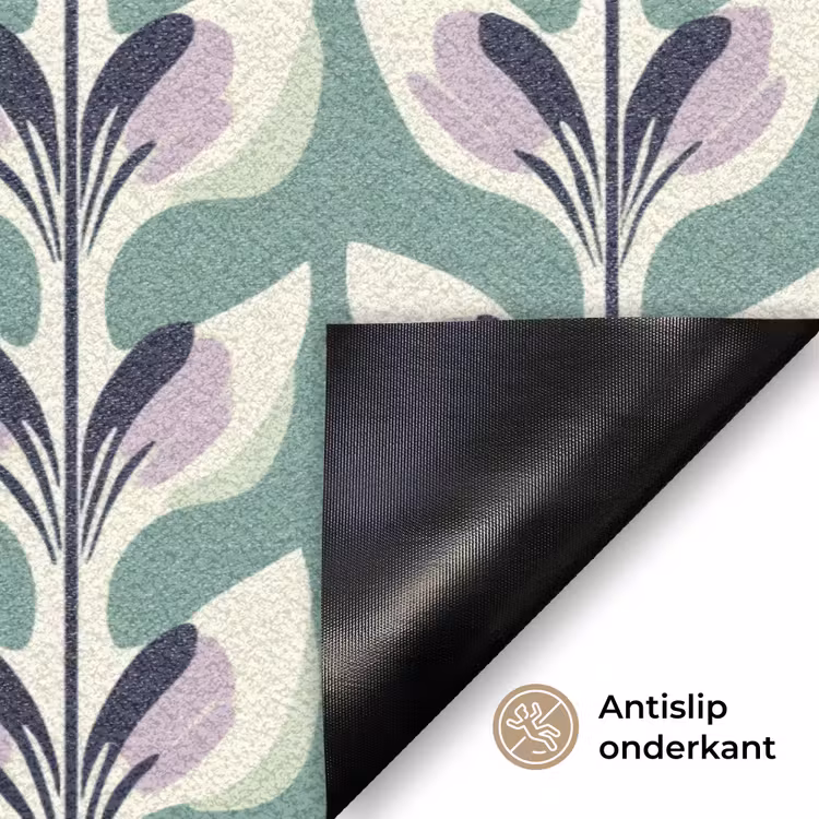 Retro - Modern - Groen Deurmat klein 898 -antislip_NL