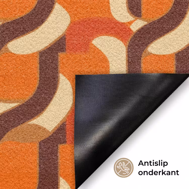 Retro - Modern - Kleurrijk Deurmat klein 898 -antislip_NL