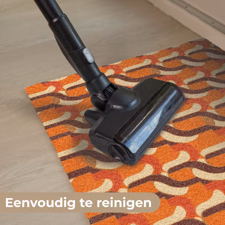 Retro - Modern - Kleurrijk Deurmat klein 898 -reinigen_NL