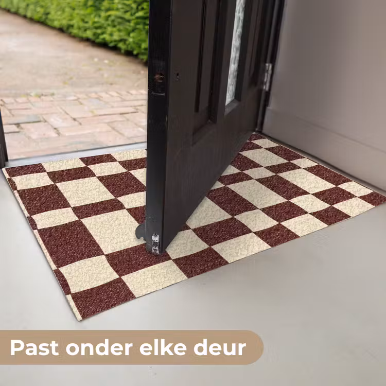 Retro - Patroon - Bruin Deurmat klein 898 -USP_NL