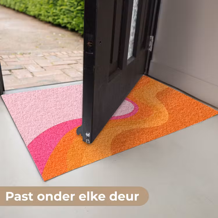Retro - Waves - Kleurrijk Deurmat klein -USP_NL