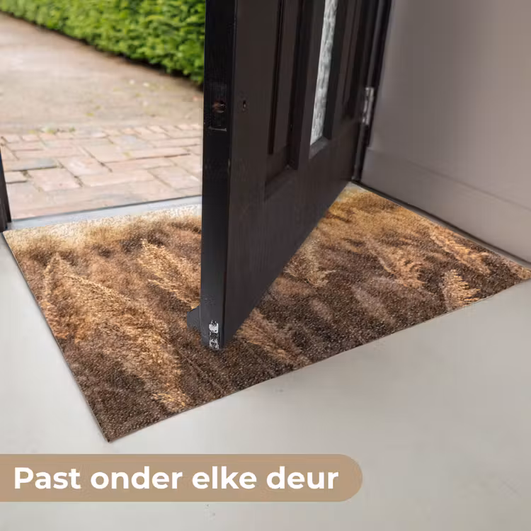 Rietpluimen - Gras - Zonsondergang - Goud - Serene Deurmat klein -USP_NL