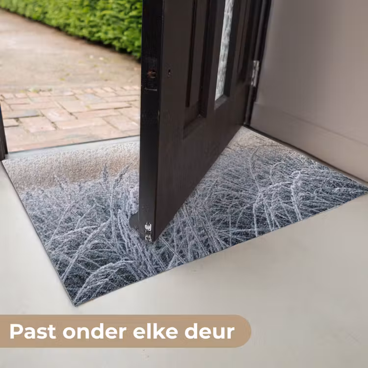 Rijp - Gras - Kristallen - Winter - Minimalistisch Deurmat klein -USP_NL