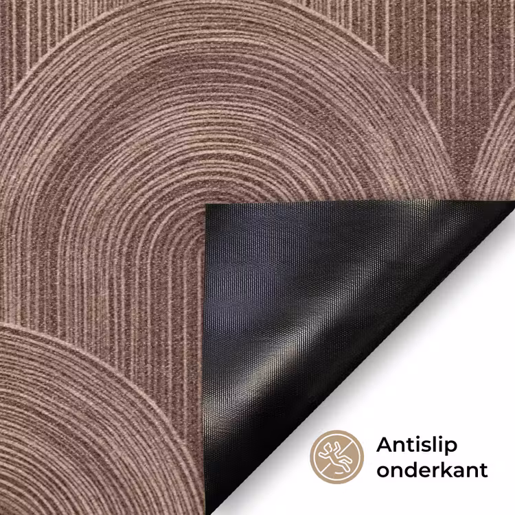 Ritmisch - Effect - Bruin Deurmat klein 898 -antislip_NL