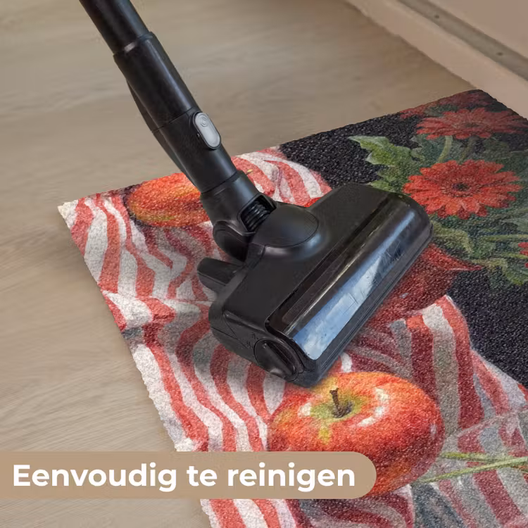 Deurmat - Rode bloemen - Vaas - Rode bloemen - Vaas Deurmat klein