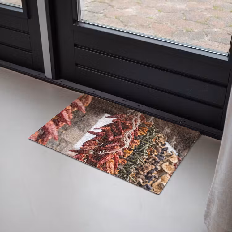 Deurmat - Rode pepers - Eten - Rode pepers - Eten Deurmat klein