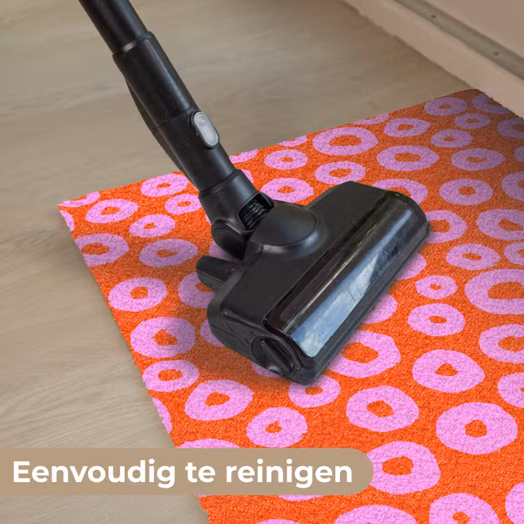 Rondjes - Roze - Rood Deurmat klein 898 -reinigen_NL