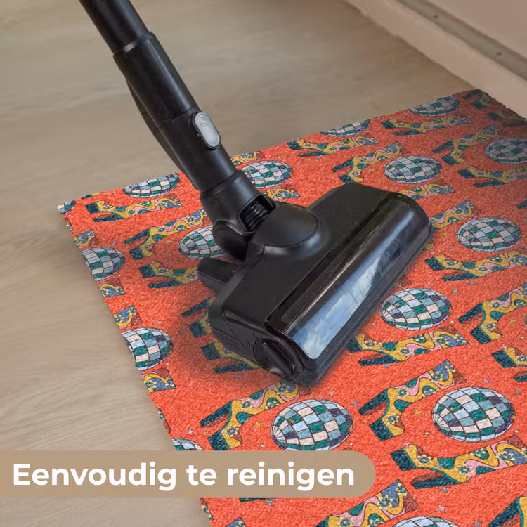 Rood - Disco - Patroon Deurmat klein 898 -reinigen_NL