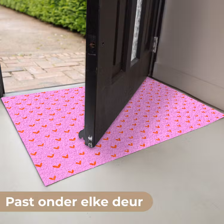 Rood - Hartjes - Roze - Patroon Deurmat klein 898 -USP_NL
