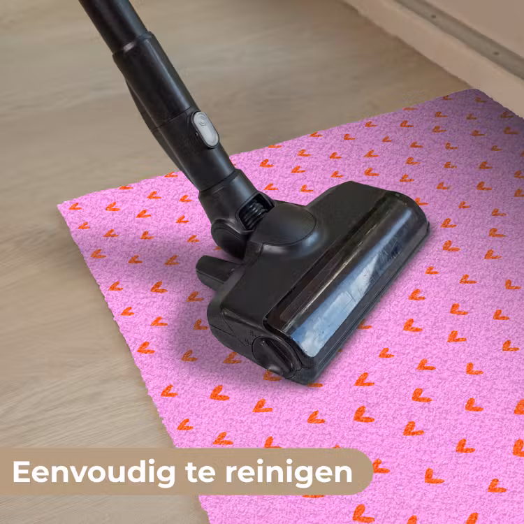 Rood - Hartjes - Roze - Patroon Deurmat klein 898 -reinigen_NL