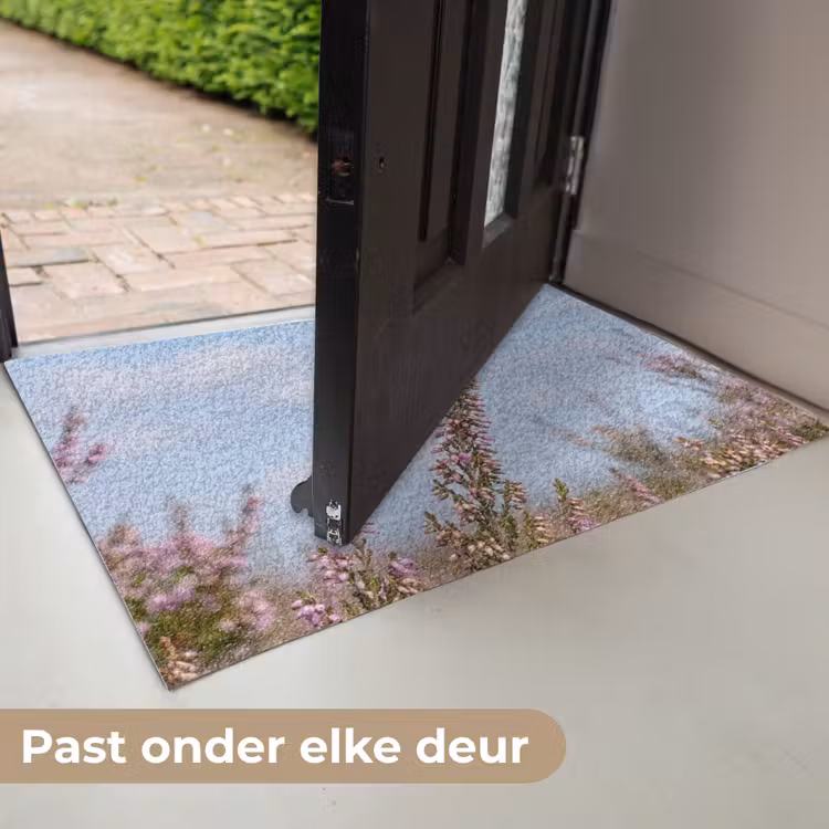 Roodborsttapuit - Heide - Paars - Natuur - Sfeervol Deurmat klein -USP_NL