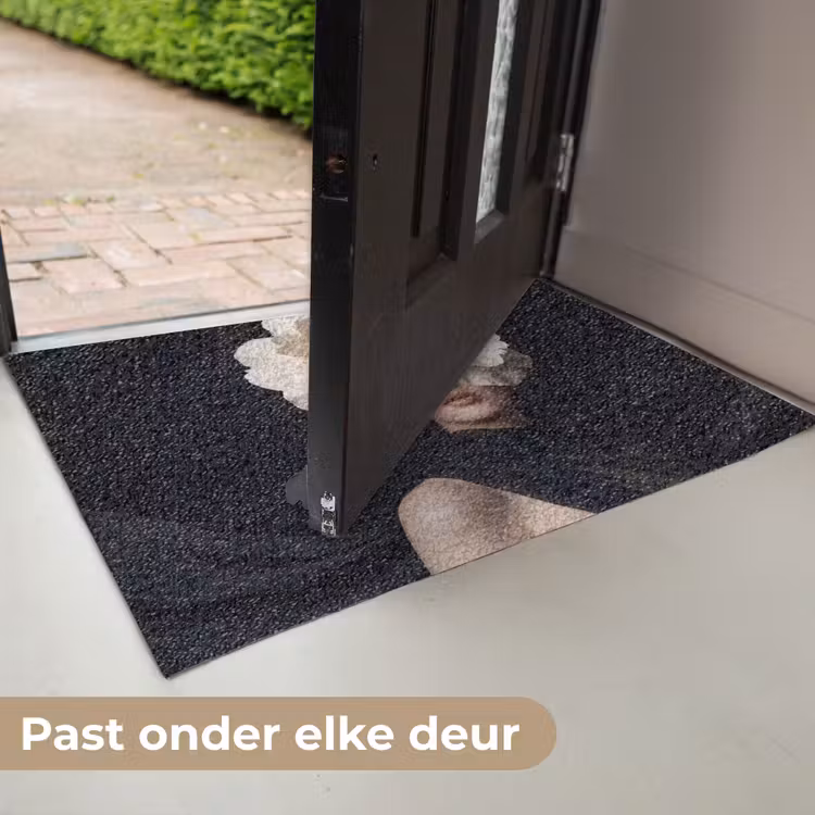 Roos - Tijdloos - Zwart Deurmat klein -USP_NL