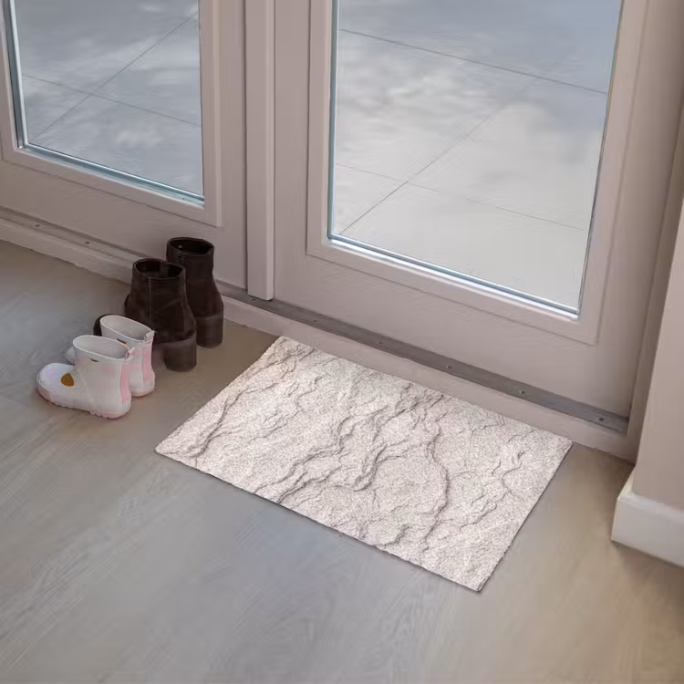 Rots - Structuur - Natuur - Beige - Abstract Deurmat klein -sfeer3