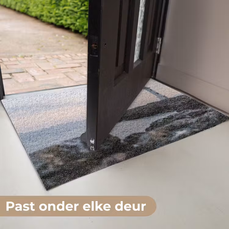 Rotsen - Vuurtoren - Wit Deurmat klein -USP_NL