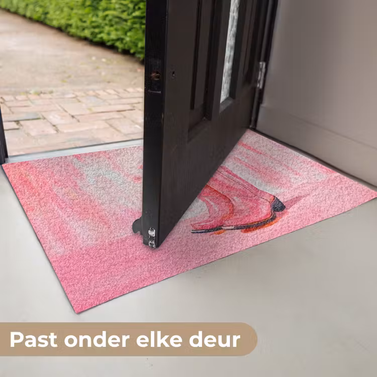 Roze - Bloemen - Cowboy Deurmat klein -USP_NL