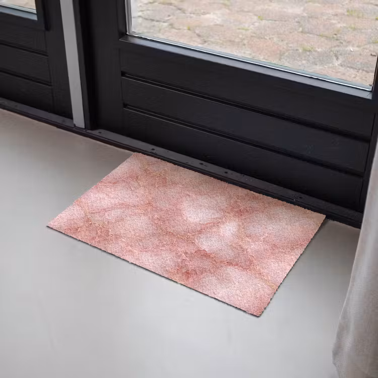 Roze - Kwarts - Goud - Marmer Deurmat klein 898 -sfeer2