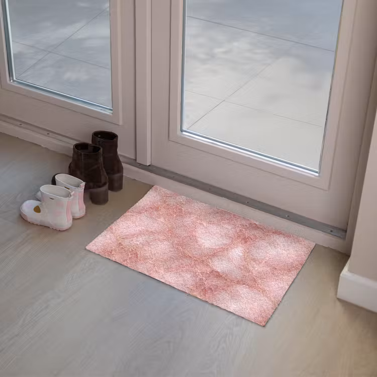 Roze - Kwarts - Goud - Marmer Deurmat klein 898 -sfeer3