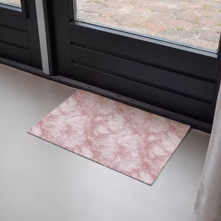 Roze - Kwartsmarmer - Aders Deurmat klein 898 -sfeer2