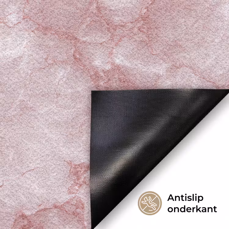 Roze - Kwartsmarmer - Aders Deurmat klein 898 -antislip_NL