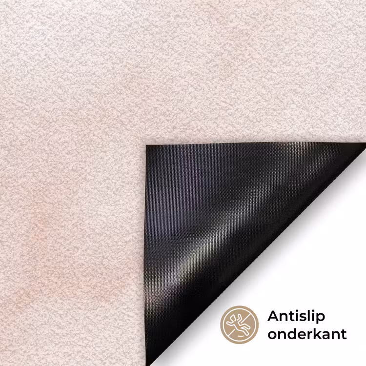 Roze - Marmer - Crème Deurmat klein 898 -antislip_NL
