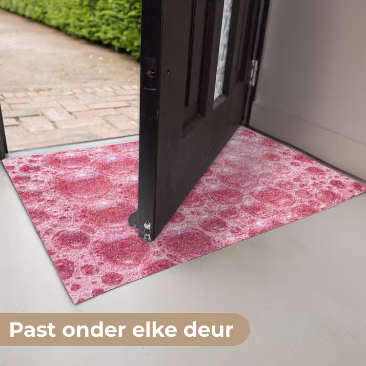 Roze - Schuim - Bubbels Deurmat klein -USP_NL