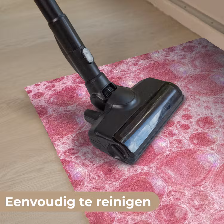 Roze - Schuim - Bubbels Deurmat klein -reinigen_NL