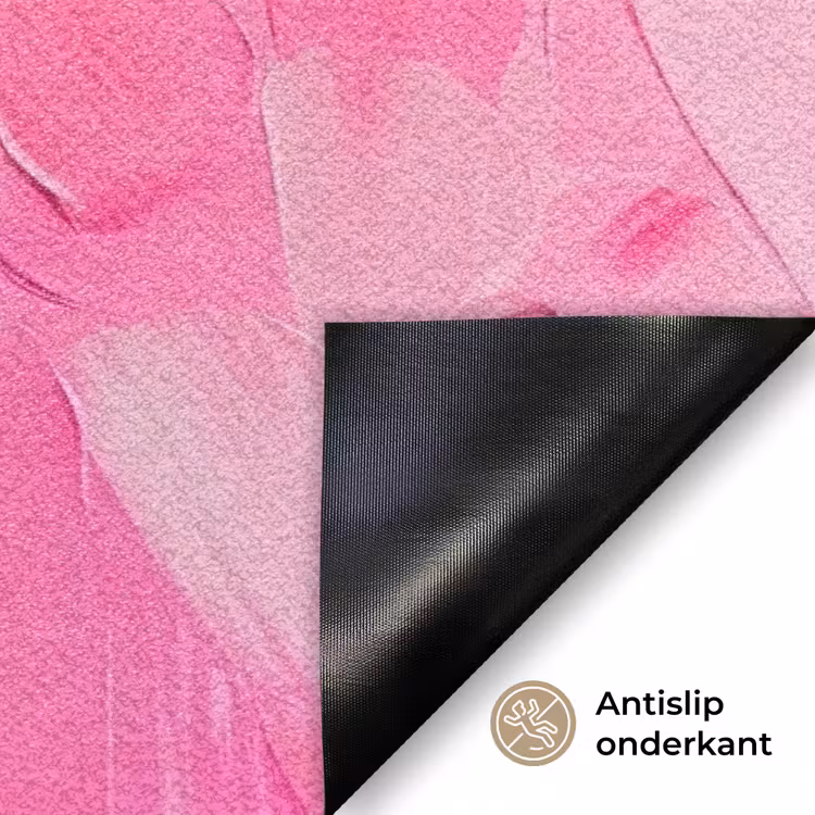 Roze - Verf - Coffee Deurmat klein -antislip_NL