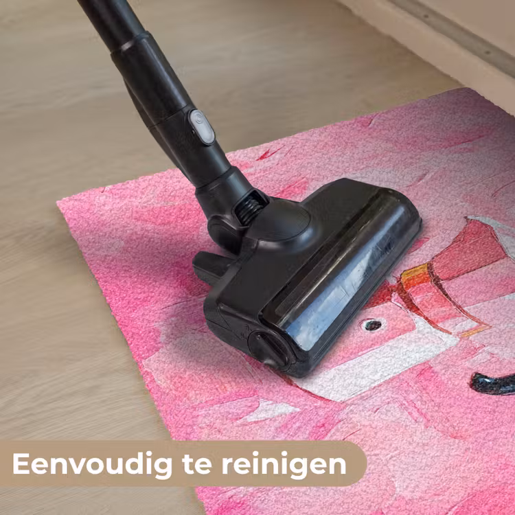 Roze - Verf - Coffee Deurmat klein -reinigen_NL
