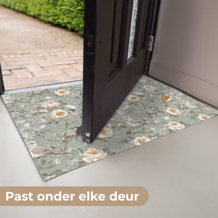 Roze - Vogels - Kleurrijk Deurmat klein 898 -USP_NL