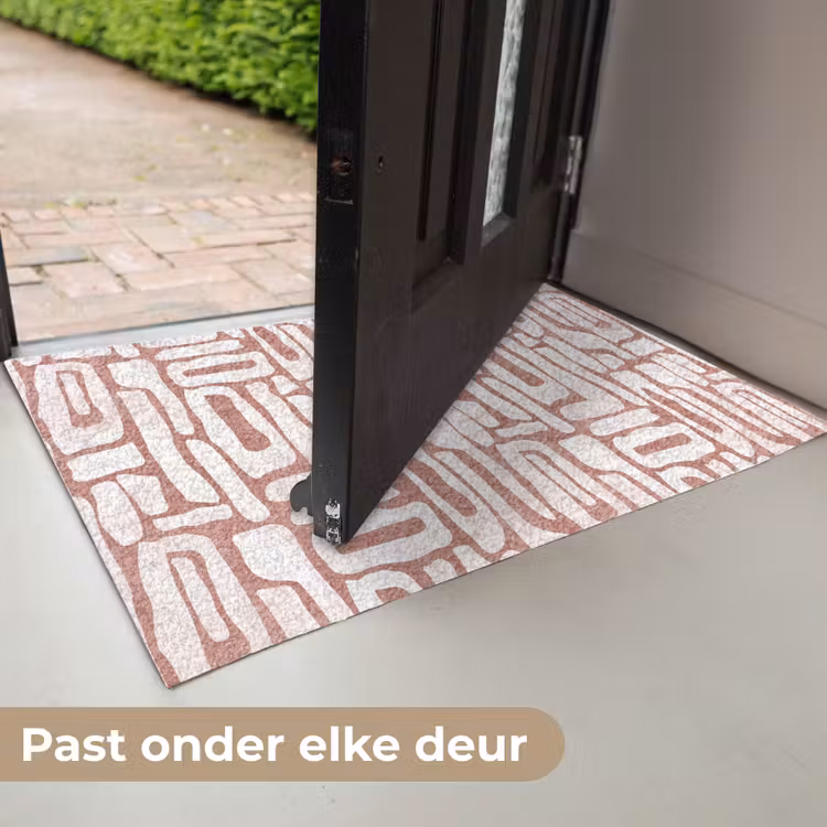 Roze - Wit - Organisch Deurmat klein 898 -USP_NL