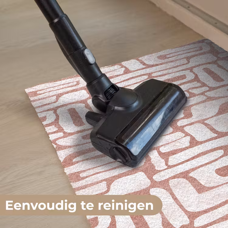 Roze - Wit - Organisch Deurmat klein 898 -reinigen_NL