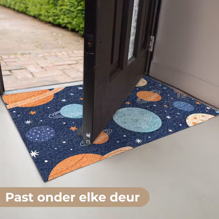 Ruimte - Planeten - Kleurrijk Deurmat klein -USP_NL