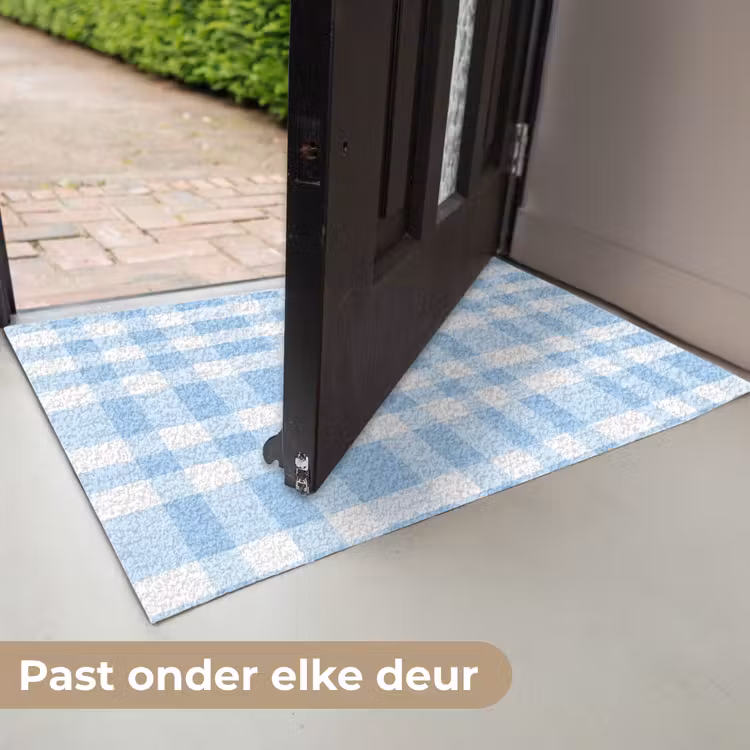 Ruit - Patroon - Blauw Deurmat klein 898 -USP_NL
