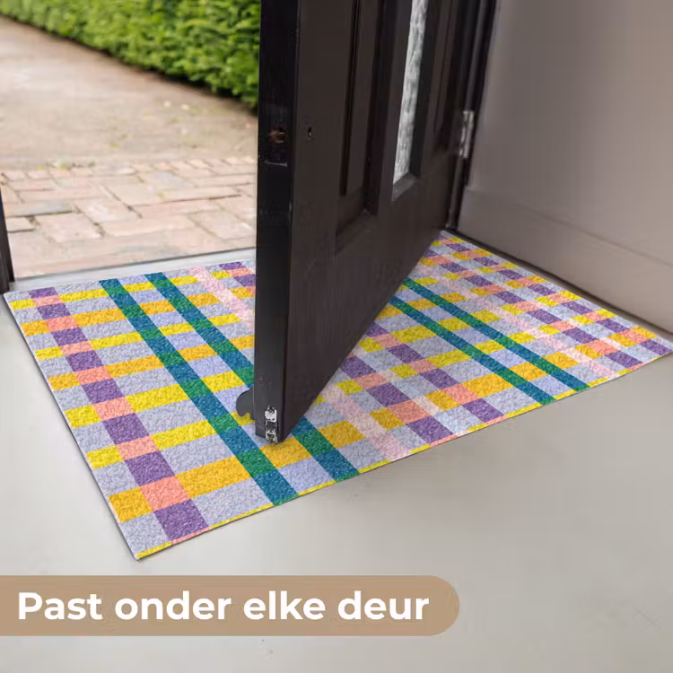 Ruit - Patroon - Kleurrijk Deurmat klein 898 -USP_NL