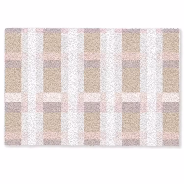 Ruitpatroon - Aardetinten - Minimalistisch Deurmat klein 898 -zkaufland3d