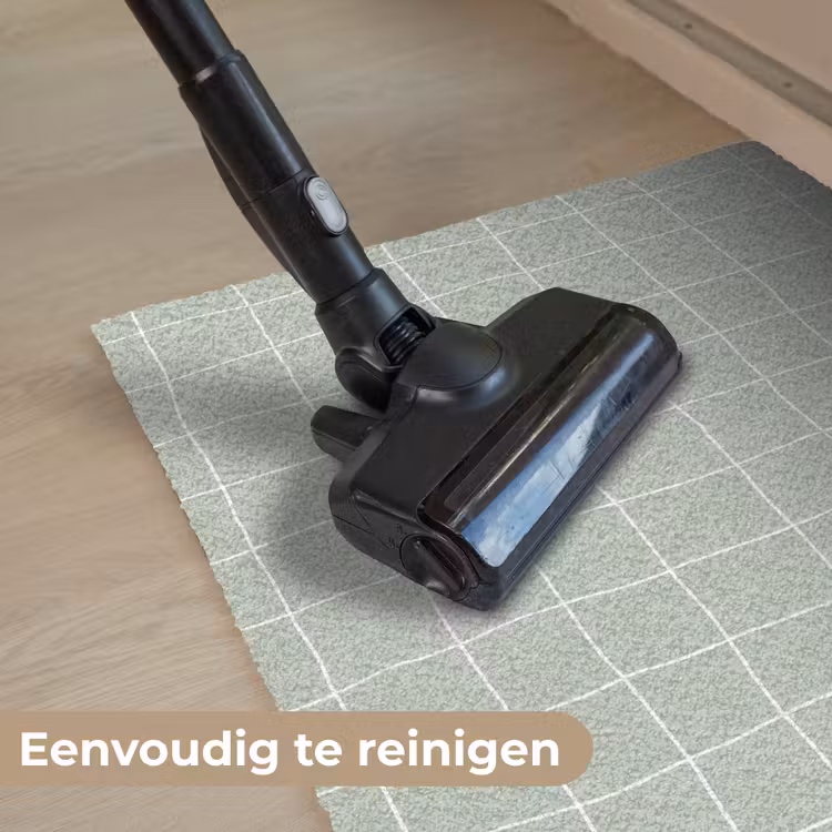 Ruitpatroon - Golvend - Groen Deurmat klein 898 -reinigen_NL