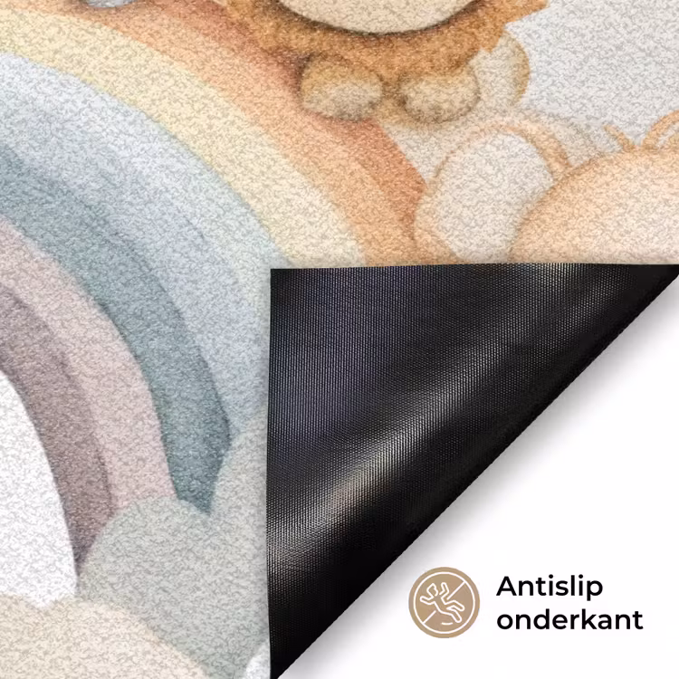 Safari - Regenboog - Kleurrijk Deurmat klein 898 -antislip_NL