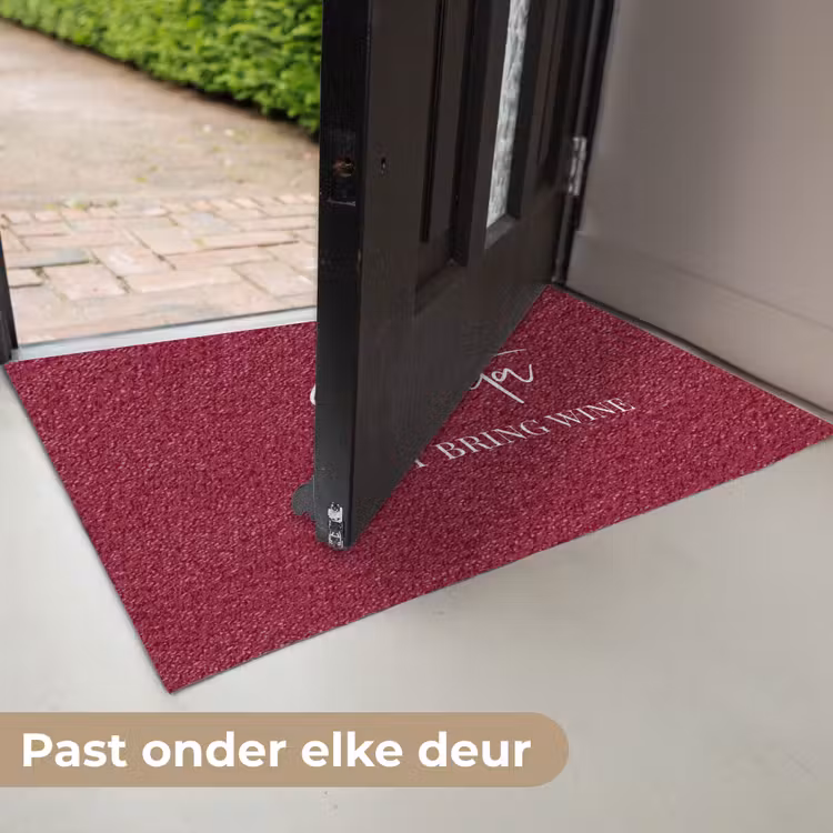 Santa - Wine - Rood - Kerst - Kerstman Deurmat klein -USP_NL