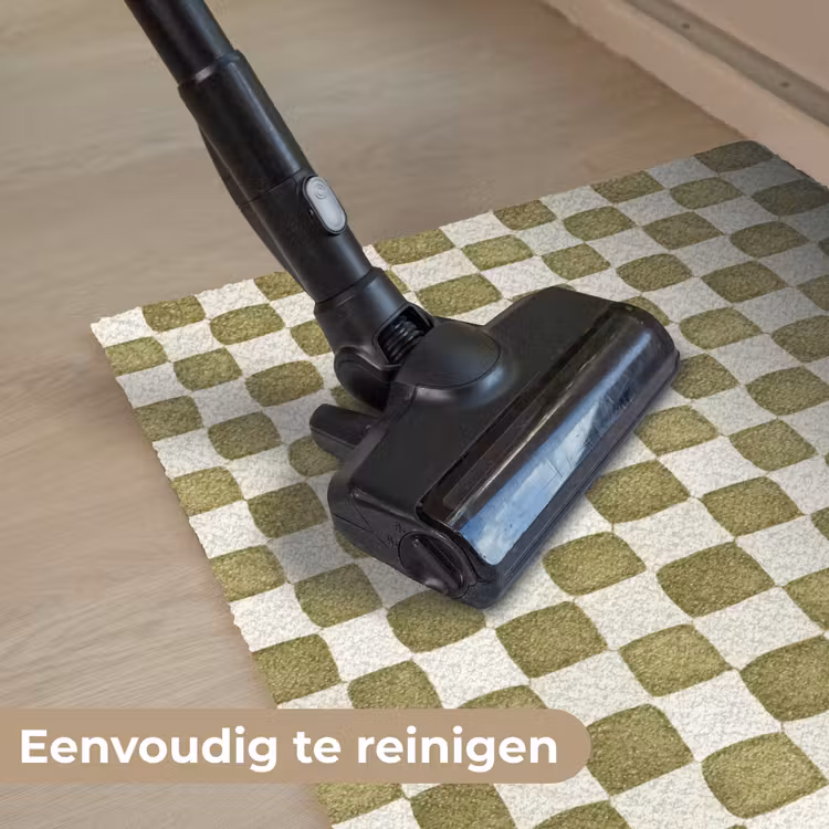 Schaak - Patroon - Groen Deurmat klein 898 -reinigen_NL
