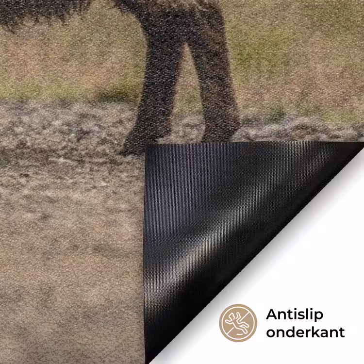 Schapen - Bruin - Wit - Grindpad Deurmat klein -antislip_NL