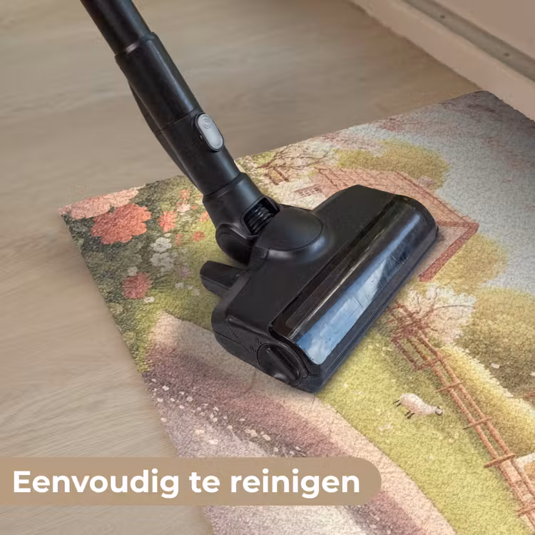 Schapen - Huisje - Platteland Deurmat klein -reinigen_NL