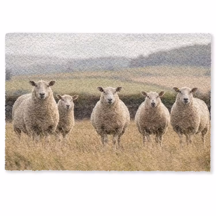 Schapen - Weidenlandschap - Heuvels Deurmat klein -zkaufland3d