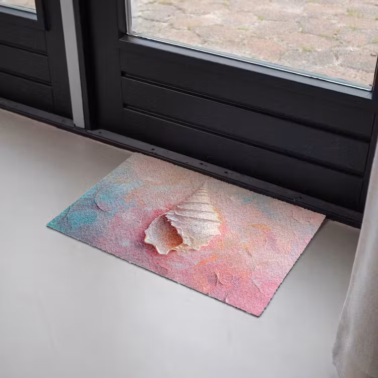 Schelp - Pastel - Pink Deurmat klein -sfeer2