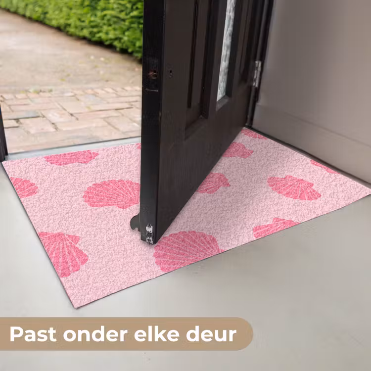 Schelp - Patroon - Zee - Modern - Roze Deurmat klein -USP_NL