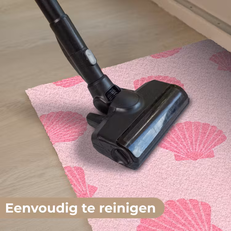 Schelp - Patroon - Zee - Modern - Roze Deurmat klein -reinigen_NL