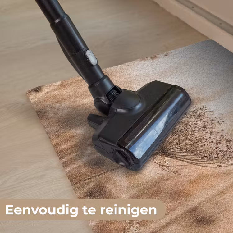 Schermbloem - Droogbloem - Winter - Beige - Minimalistisch Deurmat klein -reinigen_NL