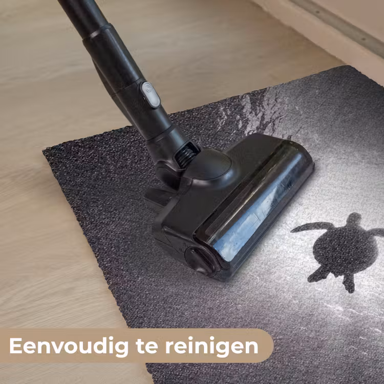 Schildpad - Onderwater - Lichtstralen - Oceaan - Zwart-wit Deurmat klein -reinigen_NL